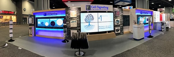 Cell Signaling Technology trade show booth
