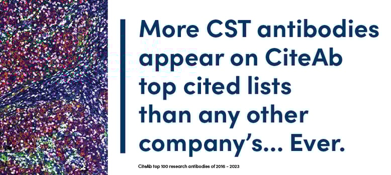 More CST antibodies appear on CiteAb to cited list than any other company's... ever.