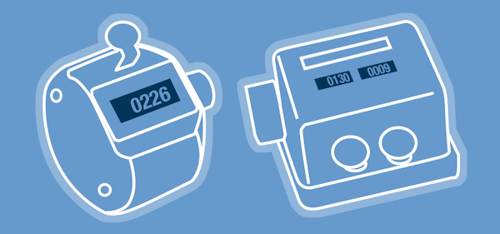 Tally counter and differential two-key counter