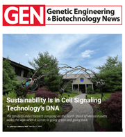 GEN News, “Sustainability Is in Cell Signaling Technology’s DNA”